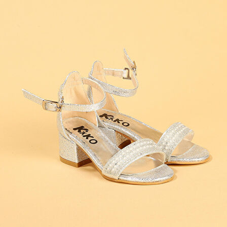 Kiko 765 Çatlak Günlük Kız Çocuk 3 Cm Topuk Sandalet Ayakkabı