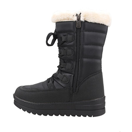 Kiko Kids Twg 995  İçi Termal Kürklü Kız Çocuk Kar Botu Ayakkabı