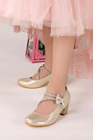 Kiko 750 Vakko Günlük Kız Çocuk 4 Cm Topuk Babet Ayakkabı