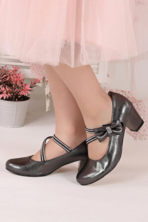 Kiko 750 Vakko Günlük Kız Çocuk 4 Cm Topuk Babet Ayakkabı