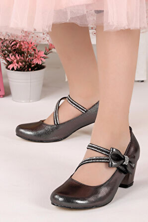 Kiko 750 Vakko Günlük Kız Çocuk 4 Cm Topuk Babet Ayakkabı