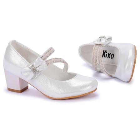 Kiko Kids 750 Vakko Günlük Kız Çocuk 4 Cm Topuklu Babet Ayakkabı