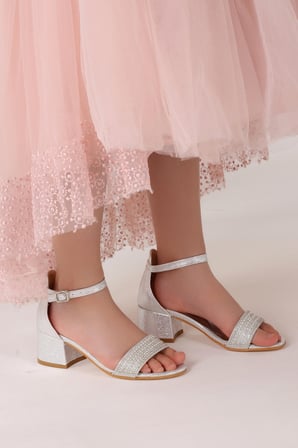Kiko 761 Çatlak Günlük Kız Çocuk 3 Cm Topuk Sandalet Ayakkabı