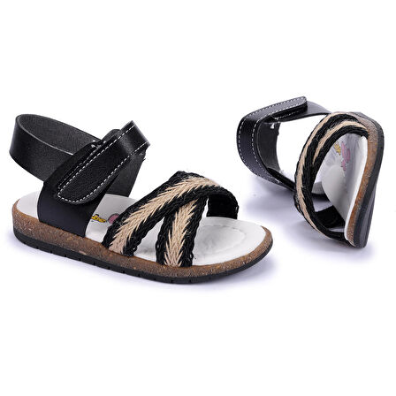 Kiko Şb 2687-91 Orto pedik Kız Çocuk Bebe Sandalet Terlik