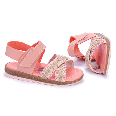 Kiko Şb 2687-91 Orto pedik Kız Çocuk Bebe Sandalet Terlik