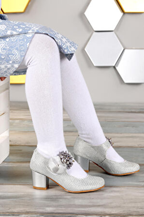 Kiko 751 Çupra Günlük Kız Çocuk 4 Cm Topuk Babet Ayakkabı