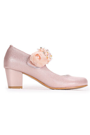 Kiko Kids 751 Vakko Günlük Kız Çocuk 4 Cm Topuklu Babet Ayakkabı