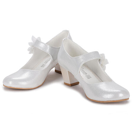 Kiko Kids 751 Vakko Günlük Kız Çocuk 4 Cm Topuklu Babet Ayakkabı
