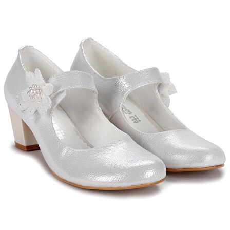 Kiko Kids 751 Vakko Günlük Kız Çocuk 4 Cm Topuklu Babet Ayakkabı