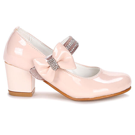 Kiko 752 Rugan Günlük Kız Çocuk 4 Cm Topuk Babet Ayakkabı
