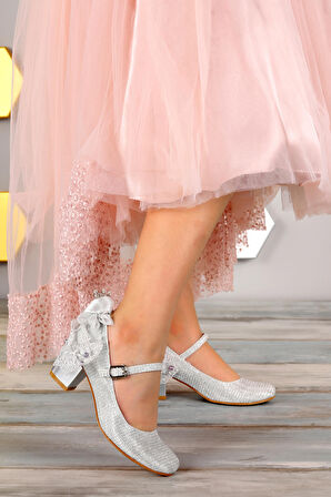 Kiko 754 Çupra Günlük Kız Çocuk 4 Cm Topuk Babet Ayakkabı