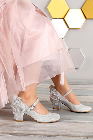 Kiko 754 Çupra Günlük Kız Çocuk 4 Cm Topuk Babet Ayakkabı