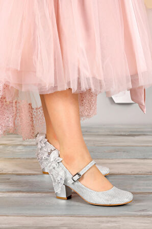 Kiko 754 Çupra Günlük Kız Çocuk 4 Cm Topuk Babet Ayakkabı