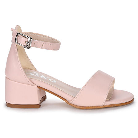 Kiko 769 Cilt Günlük Kız Çocuk 4 Cm Topuk Sandalet Ayakkabı