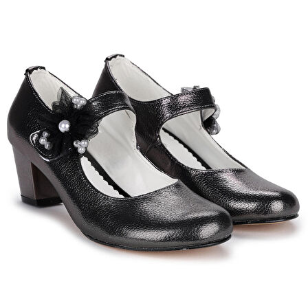 Kiko Kids 751 Vakko Günlük Kız Çocuk 4 Cm Topuklu Babet Ayakkabı