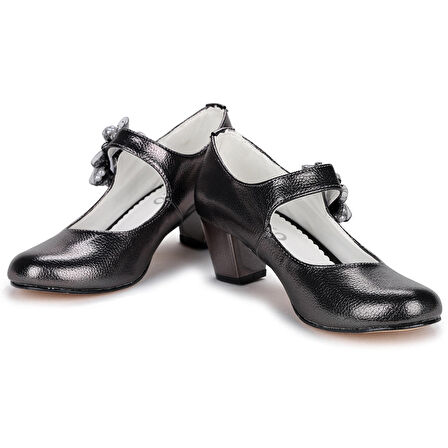 Kiko 751 Vakko Günlük Kız Çocuk 4 Cm Topuk Babet Ayakkabı