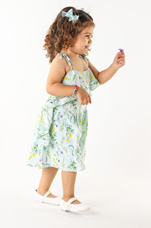 Kiko Kids İncili Cırtlı Kız Çocuk Babet Ayakkabı 253 Cilt Bareti