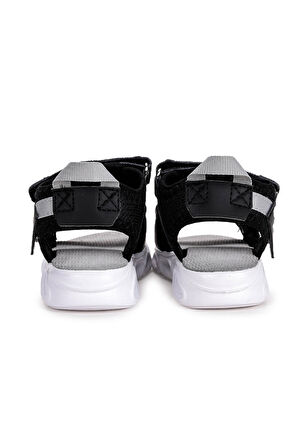 Kiko Kids 100 Işıklı Günlük Kız/Erkek Çocuk Cırtlı Sandalet Ayakkabı