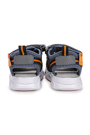 Kiko Kids 101 Işıklı Kız/Erkek Çocuk Cırtlı Sandalet Ayakkabı