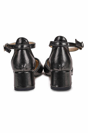 Kiko Kids 771 Vakko Taşlı Kız Çocuk 5 Cm Topuklu Sandalet Ayakkabı