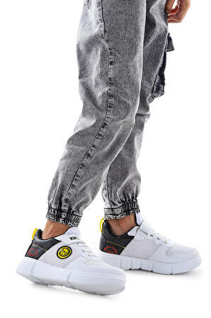 Kiko Kids Cırtlı Fileli Erkek Çocuk Spor Ayakkabı 3011
