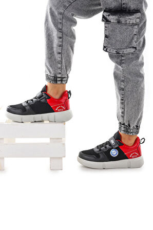  Cırtlı Fileli Erkek Çocuk Spor Ayakkabı 3011