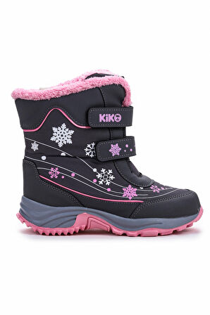 Kiko Kids Kartanesi Cırtlı Kız Çocuk Kar Bot Soğuk Suya Dayanıklı