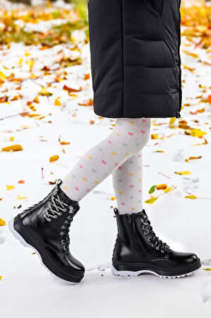 Kiko Kids Termo Taban Kız Çocuk Bot 621 Kırışık Taşlı