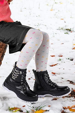 Kiko Kids Termo Taban Kız Çocuk Bot 621 Kırışık Taşlı