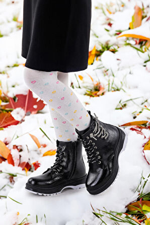 Kiko Kids Termo Taban Kız Çocuk Bot 621 Kırışık Taşlı