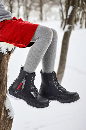 Kiko Kids Fermuarlı Termo Taban Kız Çocuk Bot 623 Cilt