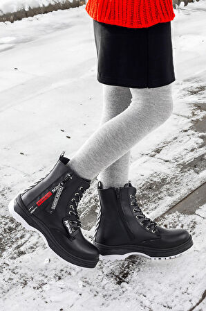 Kiko Kids Fermuarlı Termo Taban Kız Çocuk Bot 623 Cilt