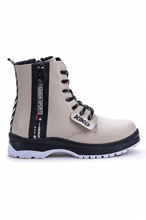 Kiko Kids Fermuarlı Termo Taban Kız Çocuk Bot 623 Cilt