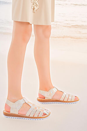 Kiko Kids Kız Çocuk Sandalet Arz 2348