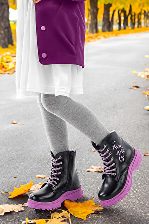 Kiko Kids Termo Taban Kız Çocuk Bot 610 Çatlak