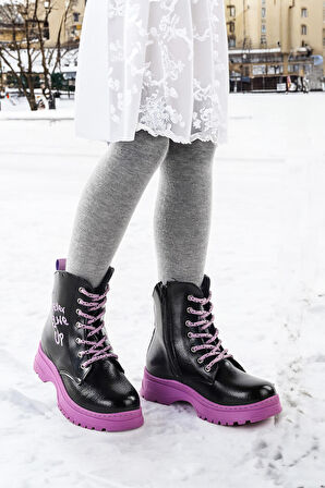 Kiko Kids Termo Taban Kız Çocuk Bot 610 Çatlak