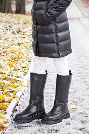 Kiko Kids 500 Uzun Fermuarlı Kız Çocuk Çizme Bot