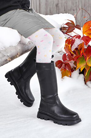 Kiko Kids 500 Uzun Fermuarlı Kız Çocuk Çizme Bot