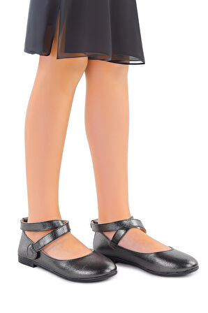 Kiko Kids Vakko Cırtlı Kız Bebek Babet Ayakkabı Arç 04