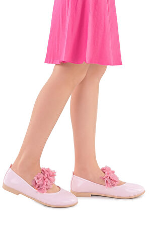 Kiko Kids Rugan Kız Çocuk Babet Ayakkabı Arç 02