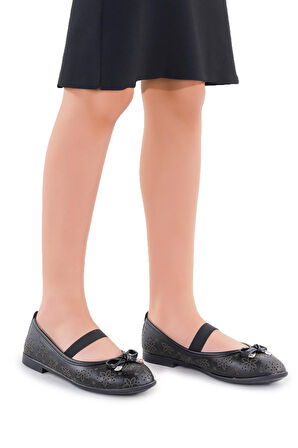 Kiko Kids Cilt Lastikli Kız Çocuk Babet Ayakkabı Arç 07