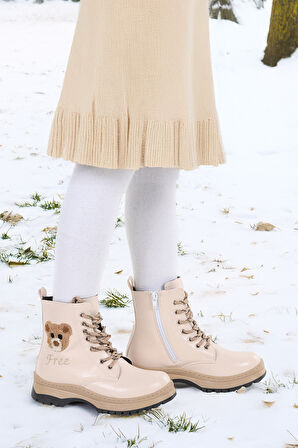 Kiko Kids Termo Taban Kız Çocuk Bot 625 Kırışık Cilt