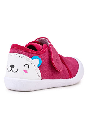 Kiko Kids Catly Cırtlı Kız Bebek İlk Adım Panduf Ayakkabı