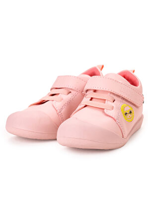 Kiko Kids Smile Cırtlı Kız Bebek İlk Adım Panduf Ayakkabı