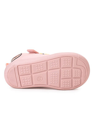 Kiko Kids Smile Cırtlı Kız Bebek İlk Adım Panduf Ayakkabı