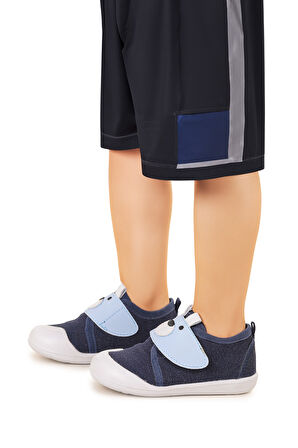 Kiko Kids Winni Cırtlı Erkek Bebek İlk Adım Panduf Ayakkabı