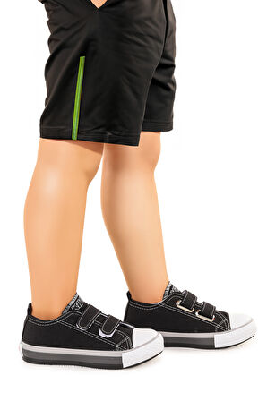 Kiko Kids Linen Cırtlı Erkek Çocuk Keten Spor Ayakkabı