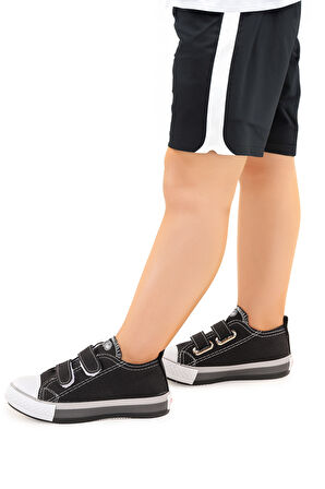 Kiko Kids Linen Cırtlı Erkek Çocuk Keten Spor Ayakkabı