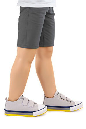Kiko Kids Linen Cırtlı Erkek Çocuk Keten Spor Ayakkabı