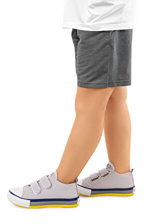 Kiko Kids Linen Cırtlı Erkek Çocuk Keten Spor Ayakkabı